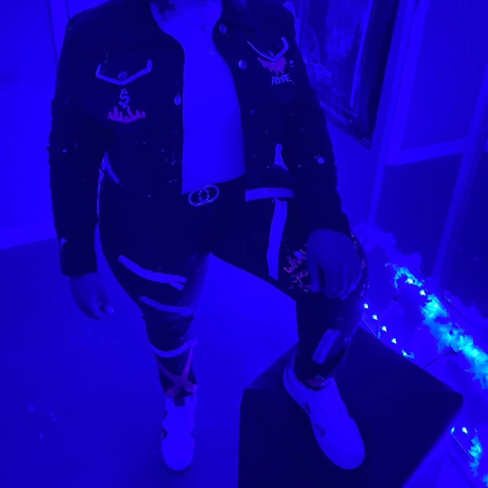 Custom denim set